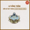Bộ xông trầm men rạn nổi Vẽ Vàng 24K [GỐM SỨ BÁT TRÀNG]