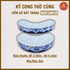 Kỷ chén rượu cong men lam cổ [GỐM SỨ BÁT TRÀNG]