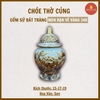 Choé thờ men rạn nổi Bát Tràng Vẽ Vàng 24K [GỐM SỨ BÁT TRÀNG]