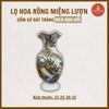 Lọ hoa miệng lượn men rạn nổi [GỐM SỨ BÁT TRÀNG]