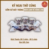 Kỷ ngai men lam cổ vẽ vàng [GỐM SỨ BÁT TRÀNG]
