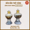 Đèn dầu thờ men rạn nổi [GỐM SỨ BÁT TRÀNG]