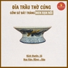 Đĩa trầu men rạn nổi [16cm] [GỐM SỨ BÁT TRÀNG]