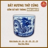 Bát hương rồng men lam cổ [GỐM SỨ BÁT TRÀNG]