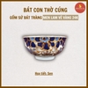 Bát thờ men lam vẽ vàng [GỐM SỨ BÁT TRÀNG]
