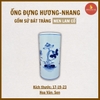 Ống hương sen men lam cổ [GỐM SỨ BÁT TRÀNG]