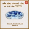 Mâm bồng sen men lam cổ [GỐM SỨ BÁT TRÀNG]