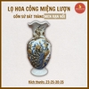 Lọ hoa miệng lượn men rạn nổi [GỐM SỨ BÁT TRÀNG]