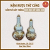 Nậm thờ men rạn nổi Bát Tràng Vẽ Vàng 24K [GỐM SỨ BÁT TRÀNG]