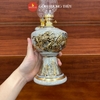 Đèn dầu thờ men rạn nổi Vẽ Vàng 24K [GỐM SỨ BÁT TRÀNG]