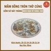 Mâm bồng men rạn nổi  Vẽ Vàng 24K [GỐM SỨ BÁT TRÀNG]