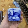 Chén trụ men dong cổ vẽ Trúc Lâm Thất Hiền