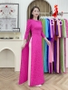 ao-dai-gam-g16-mau-hong-sen-co-tron-tay-bong-dinh-hat-ngoc