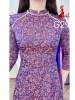 ao-dai-gam-g29-mau-tim-co-cao-2cm-tay-lo-co-dinh-hat-ngoc