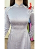 ao-dai-gam-g34-mau-ghi-co-cao-3cm-tay-dai-dinh-hat-ngoc