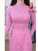 ao-dai-gam-g40-mau-hong-phan-co-cao-2cm-tay-lo-dinh-hat-ngoc