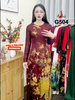 g504-ao-dai-gam-mau-do-do-co-tron-tay-dai-in-hoa-tiet-chim-cong-vang