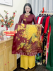 g504-ao-dai-gam-mau-do-do-co-tron-tay-dai-in-hoa-tiet-chim-cong-vang