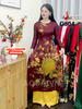 g504-ao-dai-gam-mau-do-do-co-tron-tay-dai-in-hoa-tiet-chim-cong-vang