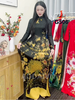 g506-ao-dai-gam-mau-den-co-cao-truyen-thong-tay-dai-in-hoa-tiet-chim-cong-vang-r