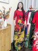 g507-ao-dai-gam-mau-do-co-tron-tay-lo-in-hoa-tiet-hoa-sen-vang