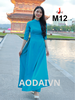 m12-ao-dai-lua-my-mau-xanh-ngoc-co-cao-2cm-tay-lo