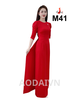 m41-ao-dai-lua-my-do-rum-co-tron-tay-bong-dinh-hat