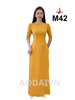 m42-ao-dai-lua-my-vang-tay-rum-co-tron-tay-bong-dinh-hat
