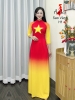 ao-dai-sao-vang-h1-mau-do-co-cao-2cm-tay-lo-loang-vang