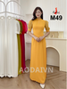 m49-ao-dai-thiet-ke-mau-vang-co-cao-2cm-tay-bong-voan-to-mem