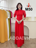 m50-ao-dai-thiet-ke-mau-do-co-cao-2cm-tay-bong-voan-to-mem