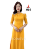 m55-ao-dai-thiet-ke-mau-vang-co-tron-tay-bong-nhe-vai-ghep-luoi-dinh-hat-pha-le-