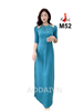 m52-ao-dai-thiet-ke-lua-my-mau-xanh-ngoc-co-tron-vai-ghep-luoi-tay-bong-dinh-pha