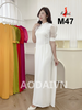 m47-ao-dai-thiet-ke-mau-trang-co-cao-2cm-tay-voan-to-bong-mem-nhe