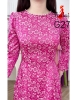 ao-dai-gam-g27-mau-hong-sen-co-tron-tay-bong-nhe-dinh-hat-ngoc