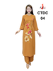 bo-cach-tan-di-chua-ctdc04-lua-tam-y-mau-nau-non-co-tron-tay-lo-theu-hoa-sen