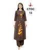 bo-cach-tan-di-chua-ctdc13-lua-tam-y-mau-nau-co-tron-tay-lo-theu-hoa-sen