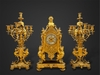 ⚜️ 𝑵𝒖̛̃ 𝒕𝒉𝒂̂̀𝒏 & 𝑨́𝒏𝒉 𝒗𝒂̀𝒏𝒈 - Bộ đồng hồ cổ ba món phong cách Louis XVI