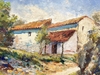 🏡 Bức tranh châu Âu - Ngôi nhà mái đỏ
