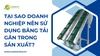 Tại sao doanh nghiệp nên sử dụng băng tải gân trong sản xuất?