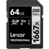 Thẻ nhớ Lexar SD64GB 1667X (Profes. 1667x SDXC UHS-II U3 V60)
