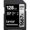 Thẻ nhớ SD Lexar Professional 1667x 128GB UHS-II V60 250/120 MB/s