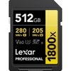 Thẻ nhớ Lexar Professional 1800x SDXC UHS-II U3 V60 512GB - Chính Hãng