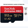 Thẻ nhớ MicroSDXC Sandisk Extreme Pro 512GB V30 U3 UHS-I 200MB/s