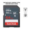 Thẻ nhớ SDHC Sandisk Ultra 64GB Class 10 100MB/s SDSDUNR-064G-GN3IN
