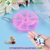 Hộp chia thuốc tròn ( mầu ngẫu nhiên )
