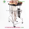 Khung tập đi cho người bị liệt KD03) chất liệu bạt hoặc da ( loại 4 bánh)