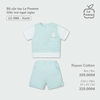 LP - Bộ cộc tay La Pomme Giấc mơ ngọt ngào - 18M Xanh SS24.T4B