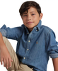 Big Boys Cotton Chambray Sport Shirt