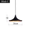 CHAO THẢ ĐƠN KIỂU DÁNG CHÂU ÂU HÌNH ĐĨA VỎ ĐEN LÒNG VÀNG - BÓNG E27*1 - M: LH 125 -C- 115